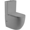 Унитаз напольный с бачком WeltWasser WW MERZBACH 001MT-GR (10000003725) серый с сиденьем микролифт безободковый душевой смыв