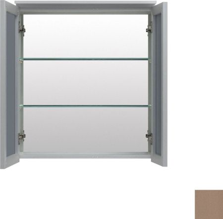 Зеркало-шкаф De Aqua Алюминиум 00261765 70х80 подвесной