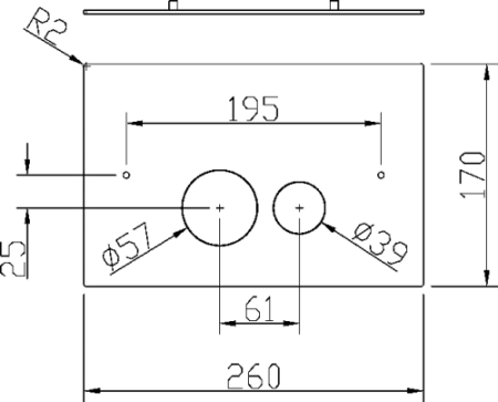 Клавиша смыва механическая Boheme 648-NB цвет никель