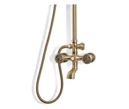 Душевая стойка Bronze de Luxe 10121F настенная цвет бронза