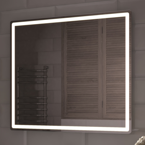 Зеркало с подсветкой VIGO Geometry Comfort 62 79х70 цвет белый - фото 3