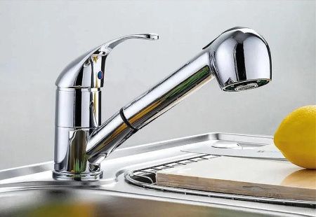 Смеситель для кухни Haiba HB03 HB6003 на мойку хром