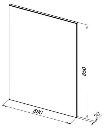 Зеркало Aquanet Lino 00253905 60х90 подвесное