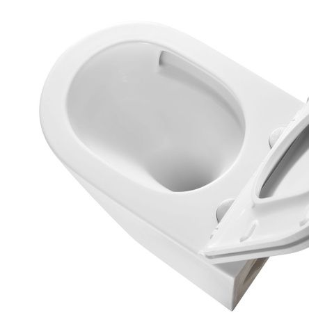 Унитаз подвесной Grossman Торнадо GR-4478MSQ белый с сиденьем микролифт безободковый смыв торнадо