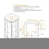 Душевой уголок RGW Passage 350803888-14 80х80 стекло прозрачное профиль черный без поддона