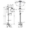 Душевая стойка Hansgrohe Croma Select 27351400 настенная цвет хром
