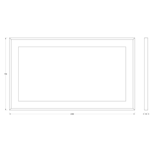 Зеркало со встроенным LED-светильником Evoform Ledside BY 2208 130х75 - фото 2