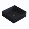 Раковина из искусственного камня Uperwood Square 291020317 40х40 накладная цвет черный