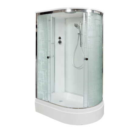 Душевая кабина AvaCan EM3012L 120х90 асимметричная с крышей