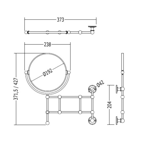 Косметическое зеркало Devon Devon First Class DD33150BR - фото 2 Косметическое зеркало Devon Devon First Class DD33150BR - фото 2