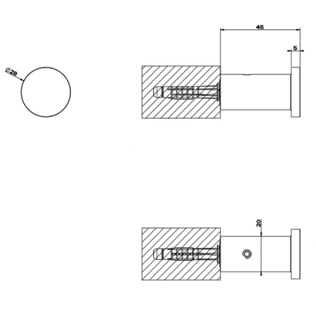 Крючок Gessi Gessi316 54821#299