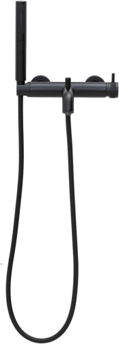 Смеситель для ванны с душем Allen Brau Priority 5.31D10-31 настенный черный без термостата - фото 5