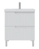 Тумба под раковину СанТа Альтаир 700499 70х40 подвесная цвет белый