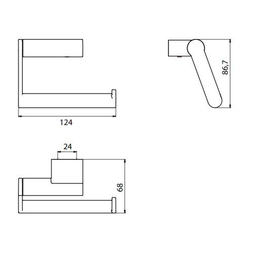 Бумагодержатель Emco System2 3500 001 07 - фото 2