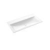 Раковина из искусственного камня Emco Vanity units 9577 114 31 100 см накладная цвет белый 1 отверстие под смеситель