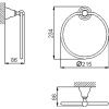 Полотенцедержатель Cisal Croisette 4018.01H.AC