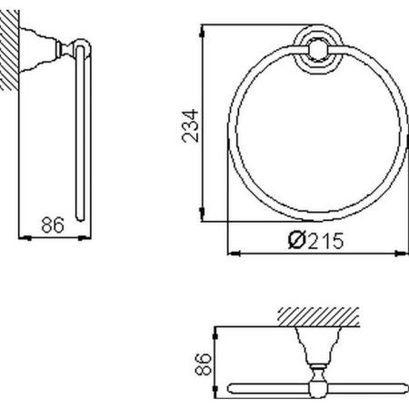 Полотенцедержатель Cisal Croisette 4018.01H.AC