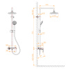 Душевая стойка RGW Shower Panels (Шоувер панелс) 59140126-04 настенная цвет хром