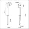 Грунтовый светильник Odeon Light Stima (Стима) 6648/6GL