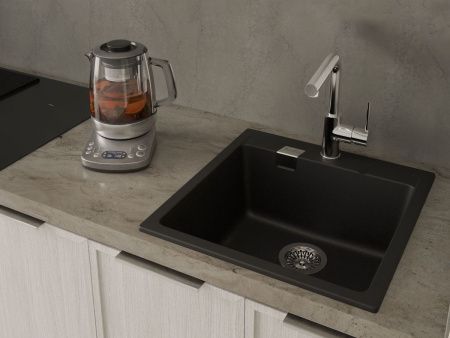 Кухонная мойка Rivelato RAUM RM-50 nero 50х50 цвет черный