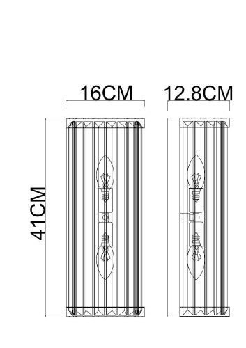 Светильник настенный Arte Lamp Fortuna (Фортуна) A1069AP-2CC - фото 2