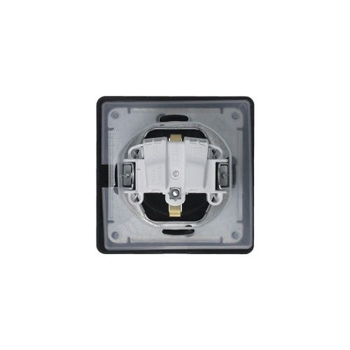Розетка с/з со шторками с крышкой 16А Systeme Electric Glossa (Глосса) GSL000748 - фото 4