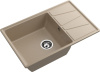Кухонная мойка Granfest Vertex V-780L песочный 78х50 цвет бежевый поверхность матовая