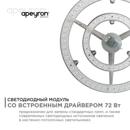 Светодиодный модуль со встроенным драйвером Apeyron 46784