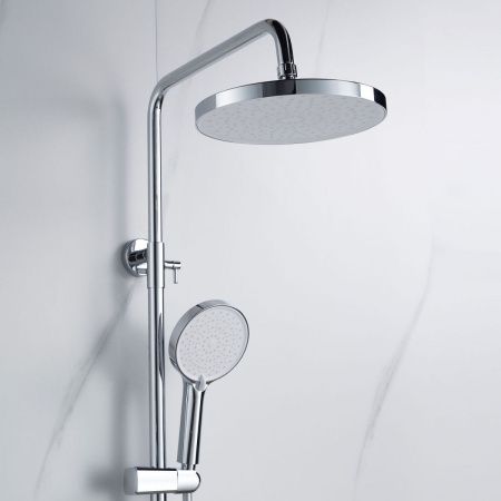 Душевая стойка Shevanik S4726 настенная цвет хром