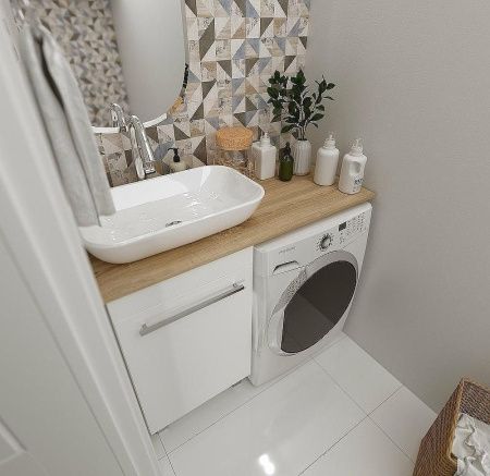 Столешница 1MarKa Wash Ц0000004099 110х50 накладная цвет коричневый