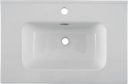 Раковина керамическая Aquanet Flat 00284027 70х50 полувстраиваемая цвет белый 1 отверстие под смеситель