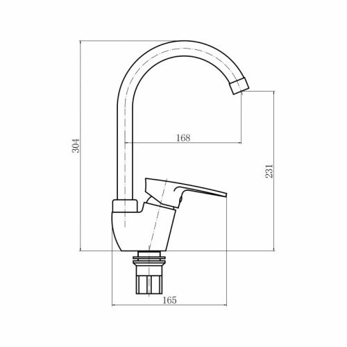 Смеситель для кухни Plstart PL4105-17 на мойку графит - фото 3