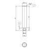 Ручка для смесителя 40 мм QuadroDesign Source LV121/MAN-AS