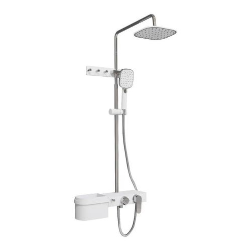 Душевая стойка Fixsen FX-9300 настенная цвет белый/хром - фото 2