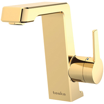 Смеситель Teska THETIS E5207 на раковину золото