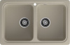 Кухонная мойка Granfest Standart S-780K топаз 79х50 цвет серый поверхность матовая