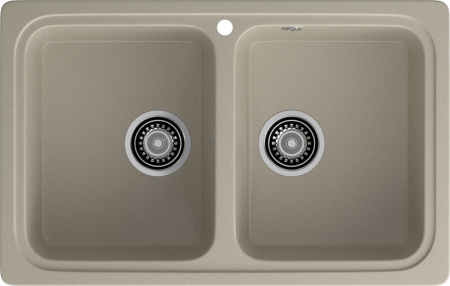 Кухонная мойка Granfest Standart S-780K топаз 79х50 цвет серый поверхность матовая