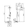Душевая стойка Fantini Nostromo 86 02 8130 настенная цвет хром