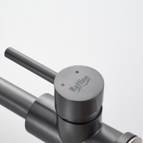 Смеситель для кухни Raffine F118T на мойку оружейная сталь - фото 5