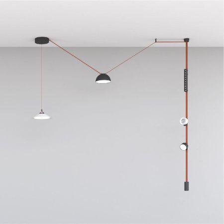 Трековый однофазный светильник Denkirs Belty flow (Белты флов) DK5561-BK