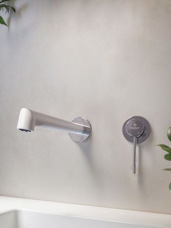 Смеситель для раковины AltroBagno Intento AltroBagnoIntento010504MW встраиваемый в стену белый