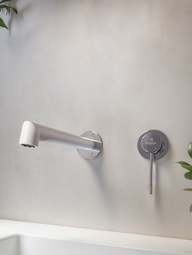 Смеситель для раковины AltroBagno Intento AltroBagnoIntento010504MW встраиваемый в стену белый матовый - фото 3