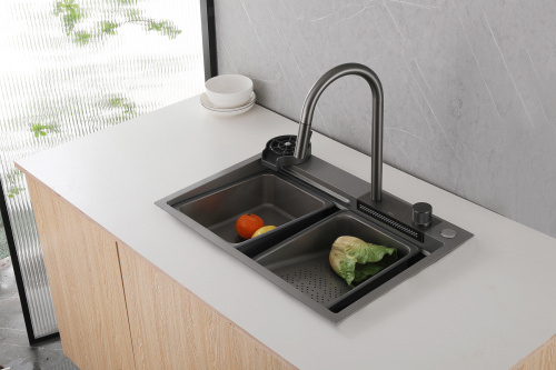 Мойка кухонная ABBER Wasser Kreis AF2194NGAF2194NG 68x46 цвет никель - фото 3