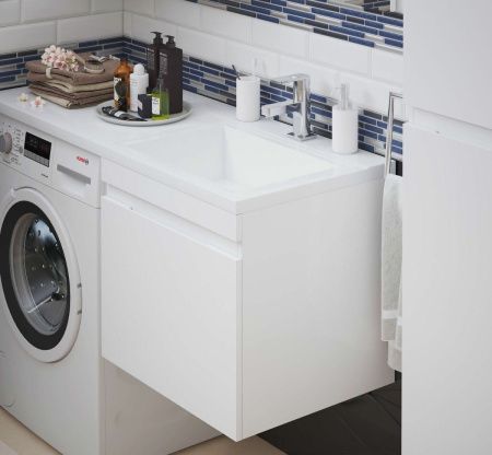 Тумба под раковину Corozo Альтаир SD-00000501 60х50 подвесная цвет белый