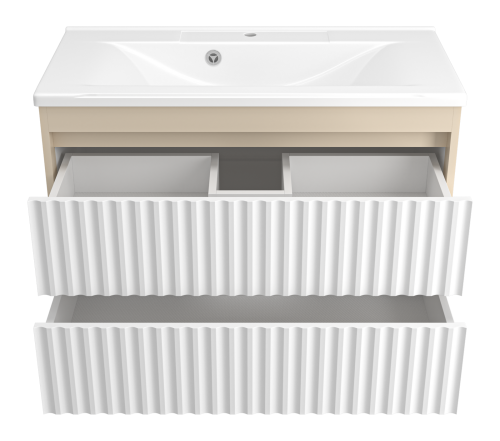 Тумба под раковину Brevita Balaton BAL-06090-03-012Я 88х44х54 подвесная - фото 3