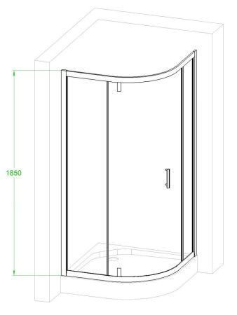 Душевой уголок Royal Bath HKV RBHKV90-C-CH 90х90 стекло рифленое профиль хром без поддона
