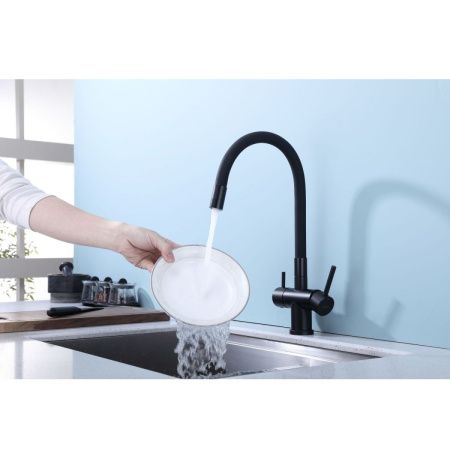 Смеситель для кухни Splenka S70 S70.64.06 на мойку черный