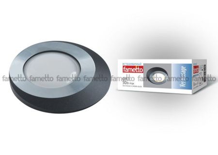 Светильник встраиваемый Fametto Vernissage (Верниссаге) DLS-V105 GU5.3 CHROME+BLACK