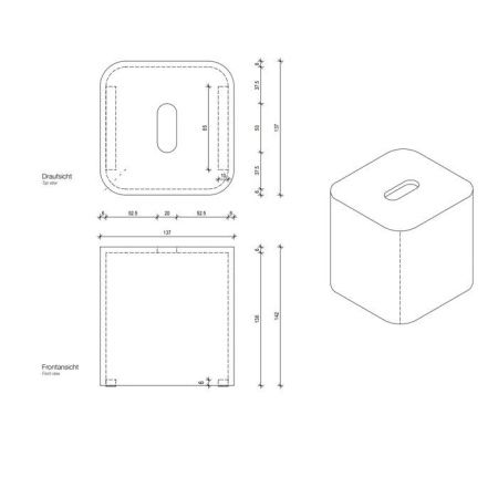 Диспенсер для салфеток Decor Walther Stone 0974050