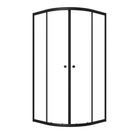 Душевой уголок Тритон Альфа-Блэк Щ0000054224 90х90 стекло прозрачное профиль черный без поддона